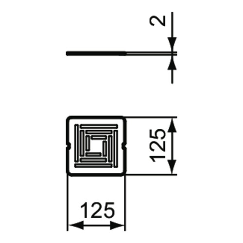 Immagine di Ideal Standard Griglia di scarico in acciaio inossidabile, abbinabile al colore dei piatti doccia Ultra Flat S+, finitura acciaio inox T5635BJ