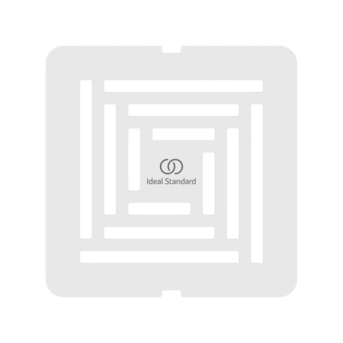 Immagine di Ideal Standard Griglia di scarico in acciaio inossidabile, abbinabile al colore dei piatti doccia Ultra Flat S+, colore bianco finitura opaco T5635FR
