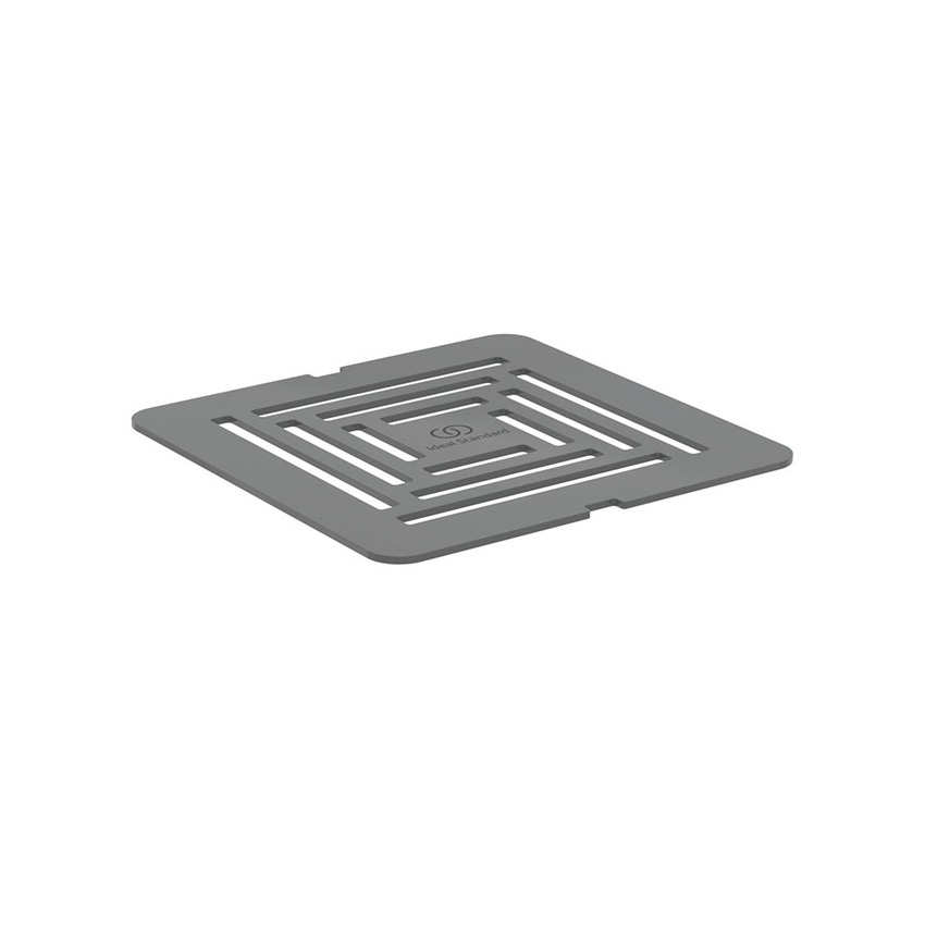Immagine di Ideal Standard Griglia di scarico in acciaio inossidabile, abbinabile al colore dei piatti doccia Ultra Flat S+, colore grigio cemento finitura opaco T5635FS