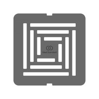 Immagine di Ideal Standard Griglia di scarico in acciaio inossidabile, abbinabile al colore dei piatti doccia Ultra Flat S+, colore grigio cemento finitura opaco T5635FS