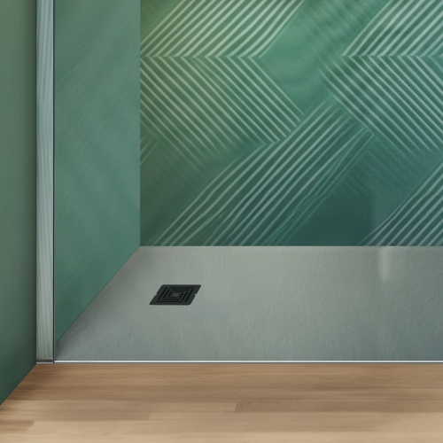 Immagine di Ideal Standard Griglia di scarico in acciaio inossidabile, abbinabile al colore dei piatti doccia Ultra Flat S+, colore nero finitura opaco T5635FV