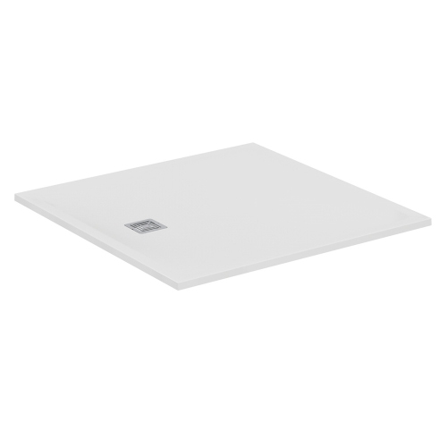 Immagine di Ideal Standard ULTRA FLAT S+ piatto doccia quadrato 120 cm, ultrapiatto, in IdealSolid, colore bianco finitura opaco T5615FR