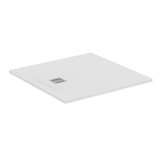 Immagine di Ideal Standard ULTRA FLAT S+ piatto doccia quadrato 100 cm, ultrapiatto, in IdealSolid, colore bianco finitura opaco T5608FR