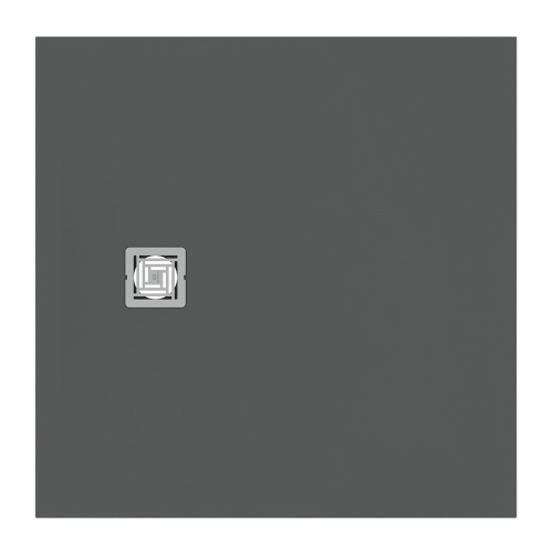 Immagine di Ideal Standard ULTRA FLAT S+ piatto doccia quadrato 100 cm, ultrapiatto, in IdealSolid, colore grigio cemento finitura opaco T5608FS