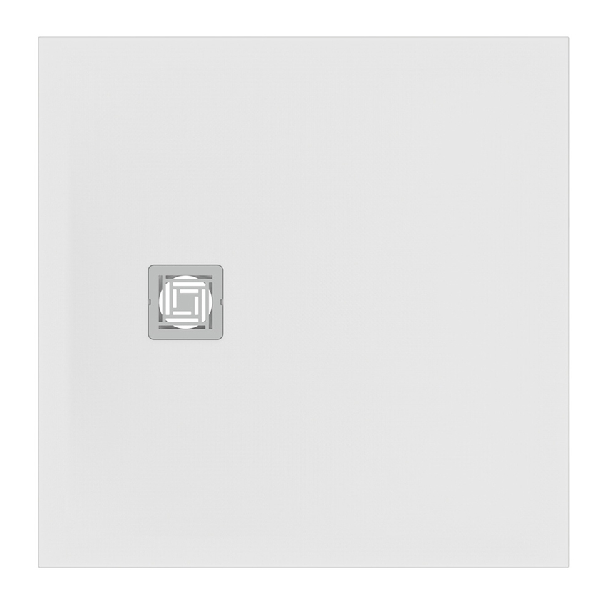 Immagine di Ideal Standard ULTRA FLAT S+ piatto doccia quadrato 90 cm, ultrapiatto, in IdealSolid, colore bianco finitura opaco T5597FR
