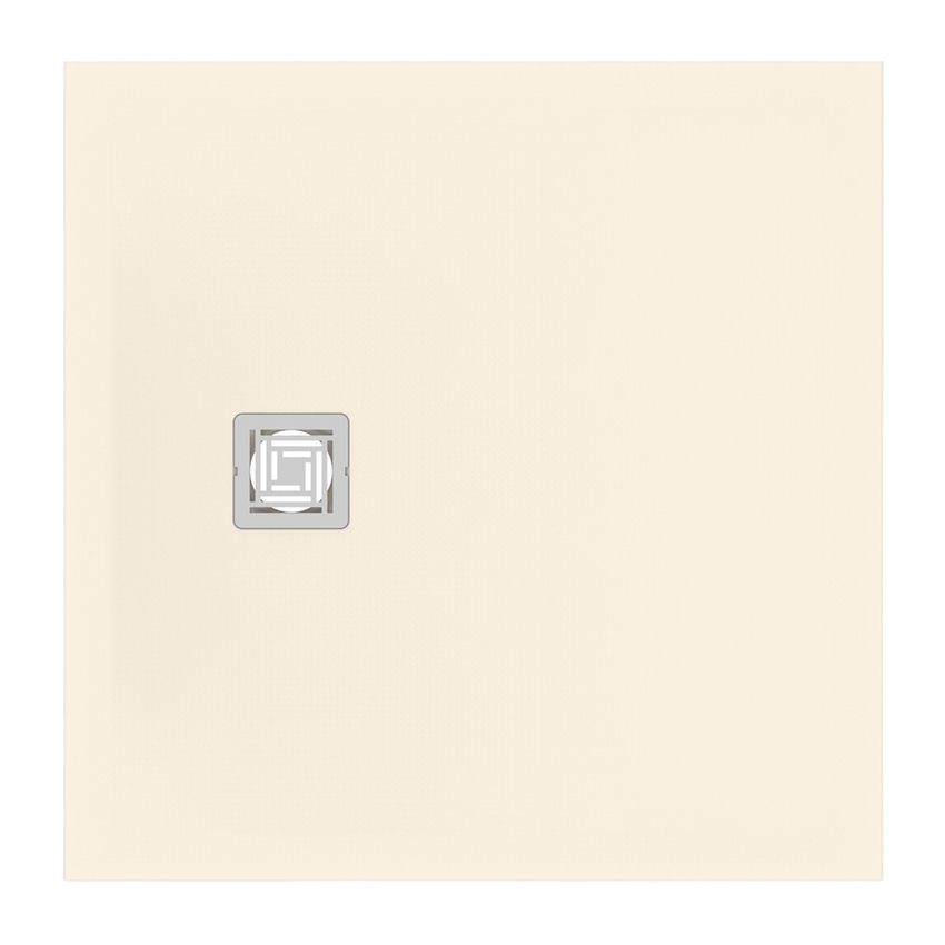 Immagine di Ideal Standard ULTRA FLAT S+ piatto doccia quadrato 90 cm, ultrapiatto, in IdealSolid, colore sabbia finitura opaco T5597FT