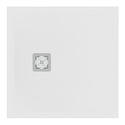 Immagine di Ideal Standard ULTRA FLAT S+ piatto doccia quadrato 80 cm, ultrapiatto, in IdealSolid, colore bianco finitura opaco T5600FR