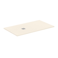 Immagine di Ideal Standard ULTRA FLAT S+ piatto doccia rettangolare L.160 P.90 cm, ultrapiatto, in IdealSolid, con scarico sul lato corto, colore sabbia finitura opaco T5601FT