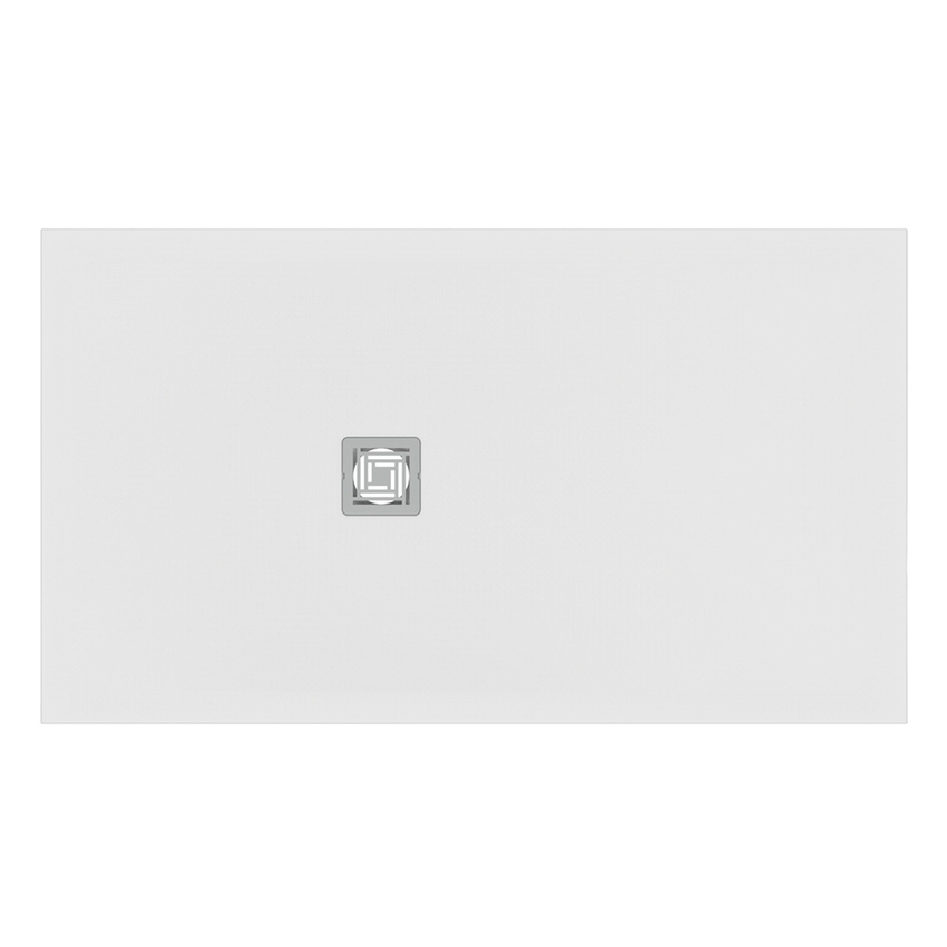 Immagine di Ideal Standard ULTRA FLAT S+ piatto doccia rettangolare L.140 P.80 cm, ultrapiatto, in IdealSolid, con scarico sul lato corto, colore bianco finitura opaco T5599FR