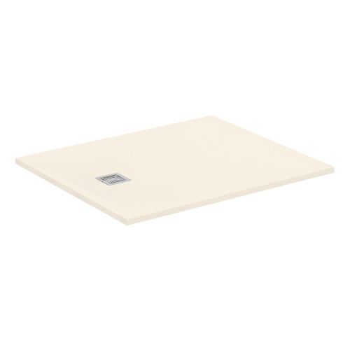 Immagine di Ideal Standard ULTRA FLAT S+ piatto doccia rettangolare L.120 P.100 cm, ultrapiatto, in IdealSolid, con scarico sul lato corto, colore sabbia finitura opaco T5605FT