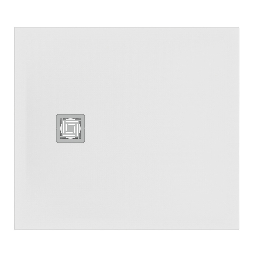 Immagine di Ideal Standard ULTRA FLAT S+ piatto doccia rettangolare L.100 P.90 cm, ultrapiatto, in IdealSolid, con scarico sul lato corto, colore bianco finitura opaco T5607FR