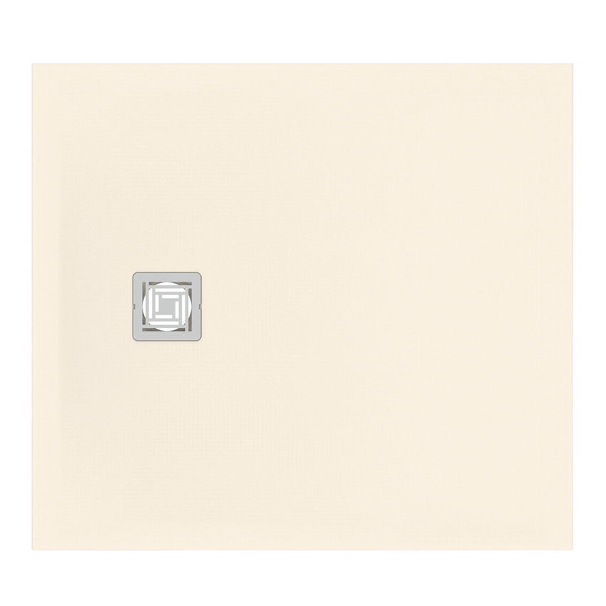 Immagine di Ideal Standard ULTRA FLAT S+ piatto doccia rettangolare L.100 P.90 cm, ultrapiatto, in IdealSolid, con scarico sul lato corto, colore sabbia finitura opaco T5607FT