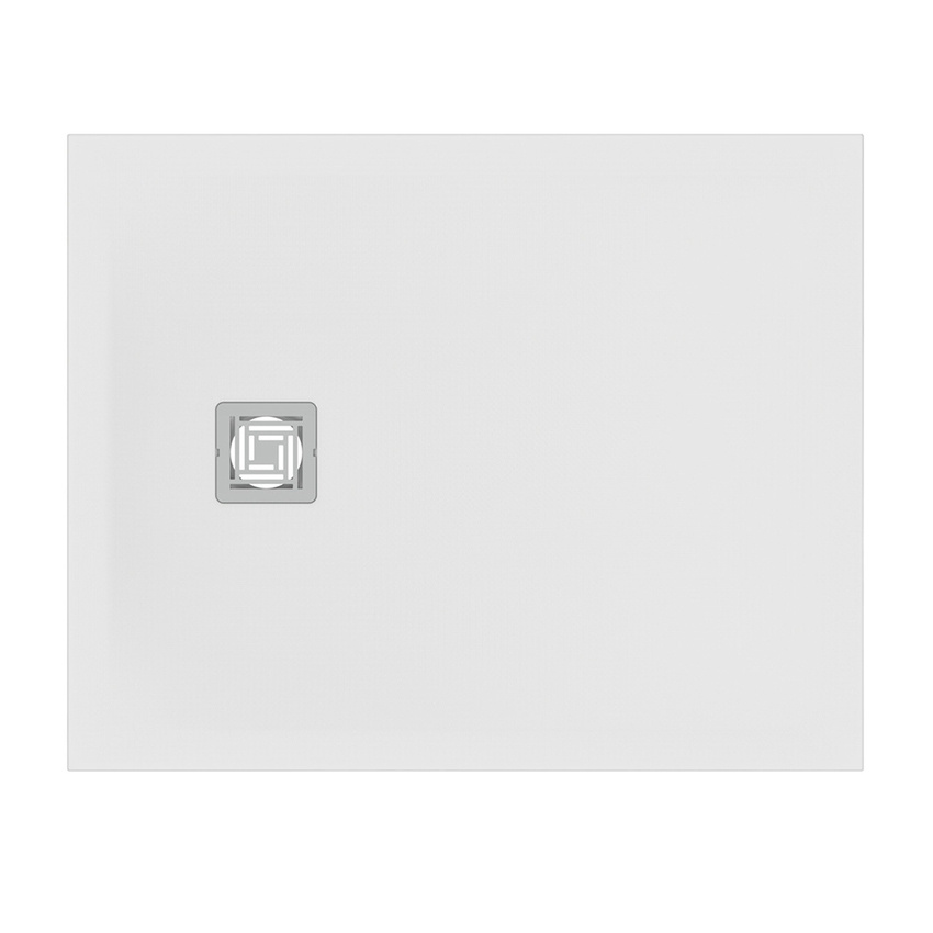 Immagine di Ideal Standard ULTRA FLAT S+ piatto doccia rettangolare L.100 P.80 cm, ultrapiatto, in IdealSolid, con scarico sul lato corto, colore bianco finitura opaco T5596FR