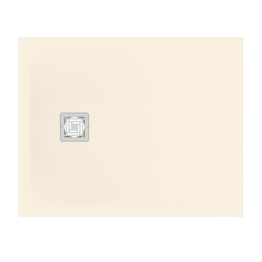 Immagine di Ideal Standard ULTRA FLAT S+ piatto doccia rettangolare L.100 P.80 cm, ultrapiatto, in IdealSolid, con scarico sul lato corto, colore sabbia finitura opaco T5596FT