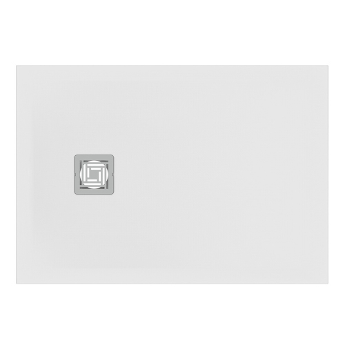 Immagine di Ideal Standard ULTRA FLAT S+ piatto doccia rettangolare L.100 P.70 cm, ultrapiatto, in IdealSolid, con scarico sul lato corto, colore bianco finitura opaco T5606FR