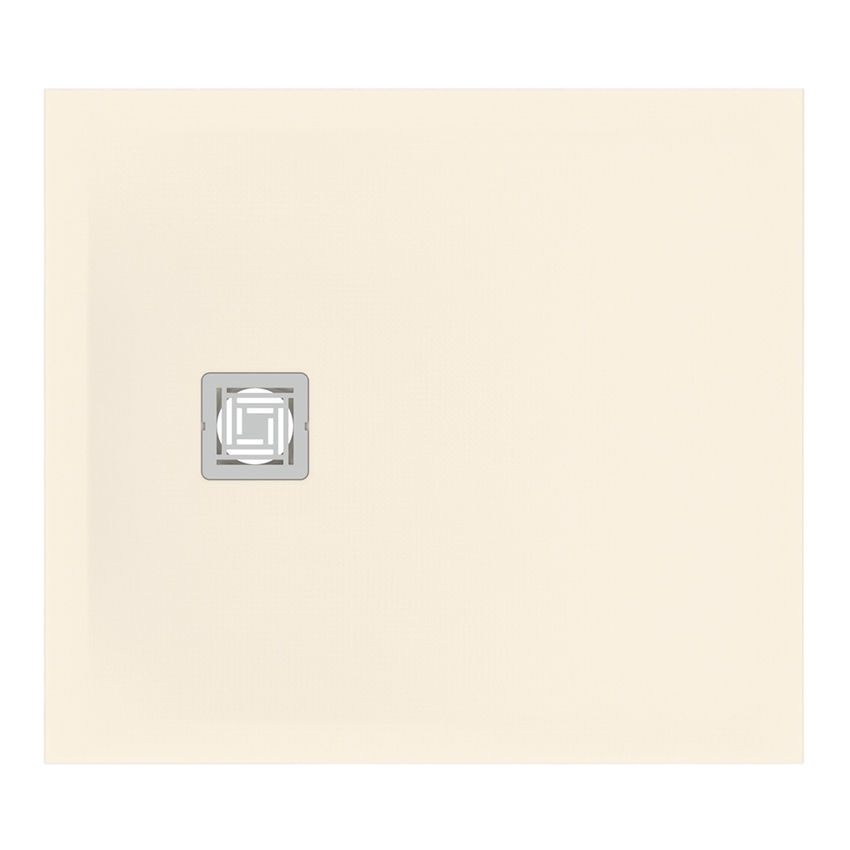 Immagine di Ideal Standard ULTRA FLAT S+ piatto doccia rettangolare L.90 P.80 cm, ultrapiatto, in IdealSolid, con scarico sul lato corto, colore sabbia finitura opaco T5688FT