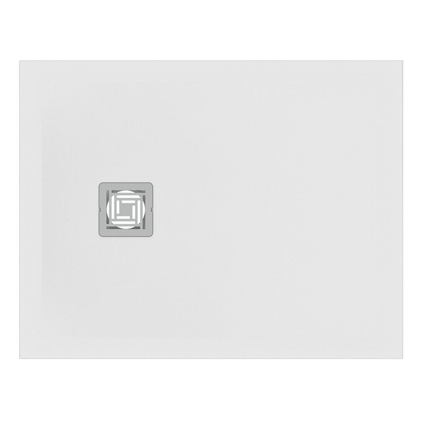 Immagine di Ideal Standard Piatto doccia rettangolare L.90 P.70 cm ULTRA FLAT S+. Ultrapiatto, in IdealSolid, con scarico sul lato corto, colore bianco, finitura opaco T5604FR