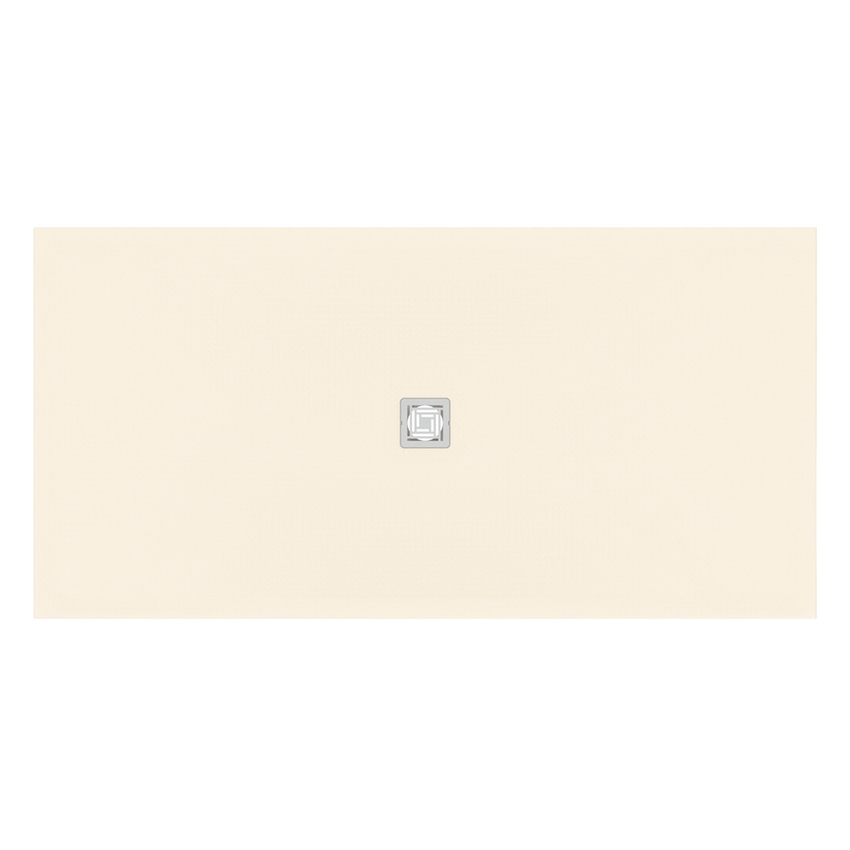Immagine di Ideal Standard ULTRA FLAT S+ piatto doccia rettangolare L.200 P.100 cm, ultrapiatto, in IdealSolid, con scarico centrale, colore sabbia finitura opaco T5617FT