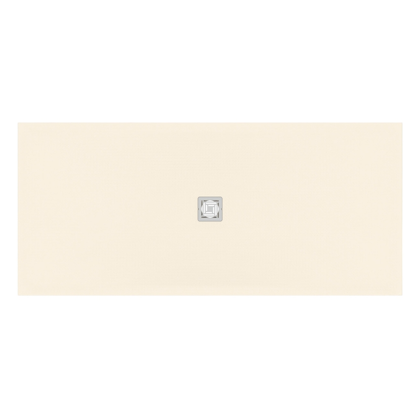 Immagine di Ideal Standard ULTRA FLAT S+ piatto doccia rettangolare L.200 P.90 cm, ultrapiatto, in IdealSolid, con scarico centrale, colore sabbia finitura opaco T5618FT