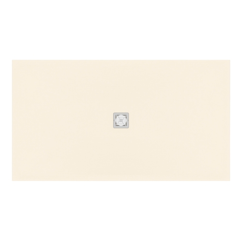 Immagine di Ideal Standard ULTRA FLAT S+ piatto doccia rettangolare L.180 P.100 cm, ultrapiatto, in IdealSolid, con scarico centrale, colore sabbia finitura opaco T5619FT