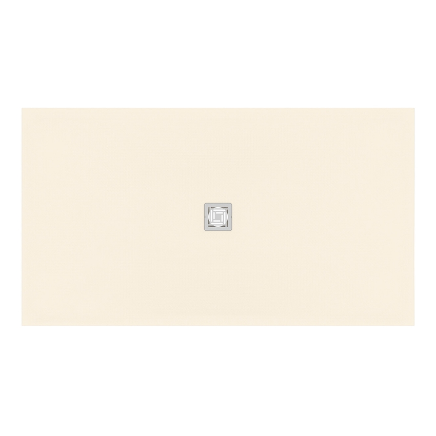 Immagine di Ideal Standard ULTRA FLAT S+ piatto doccia rettangolare L.180 P.100 cm, ultrapiatto, in IdealSolid, con scarico centrale, colore sabbia finitura opaco T5619FT