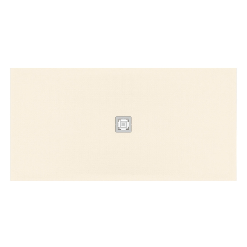 Immagine di Ideal Standard ULTRA FLAT S+ piatto doccia rettangolare L.180 P.90 cm, ultrapiatto, in IdealSolid, con scarico centrale, colore sabbia finitura opaco T5609FT
