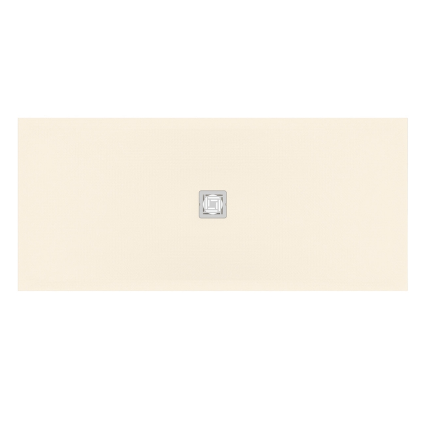 Immagine di Ideal Standard ULTRA FLAT S+ piatto doccia rettangolare L.180 P.80 cm, ultrapiatto, in IdealSolid, con scarico centrale, colore sabbia finitura opaco T5612FT
