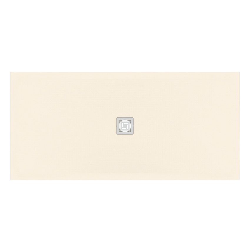 Immagine di Ideal Standard ULTRA FLAT S+ piatto doccia rettangolare L.170 P.80 cm, ultrapiatto, in IdealSolid, con scarico centrale, colore sabbia finitura opaco T5611FT