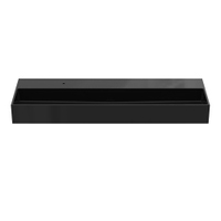 Immagine di Ideal Standard SOLOS lavabo rettificato L.122 cm, sospeso o da appoggio, senza troppopieno, con foro per rubinetteria, colore nero finitura lucido T5367V2