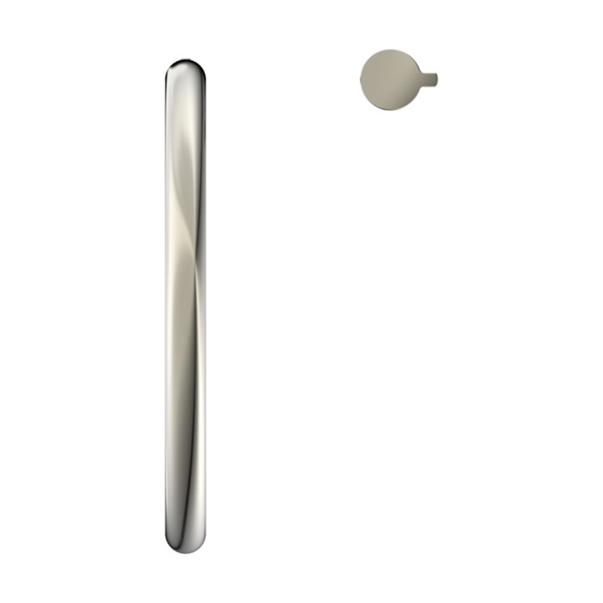 Immagine di Ideal Standard SOLOS miscelatore lavabo H.30 cm rotondo, sequenziale, a due fori, con bocca orientabile, senza scarico, finitura silver storm A7830GN