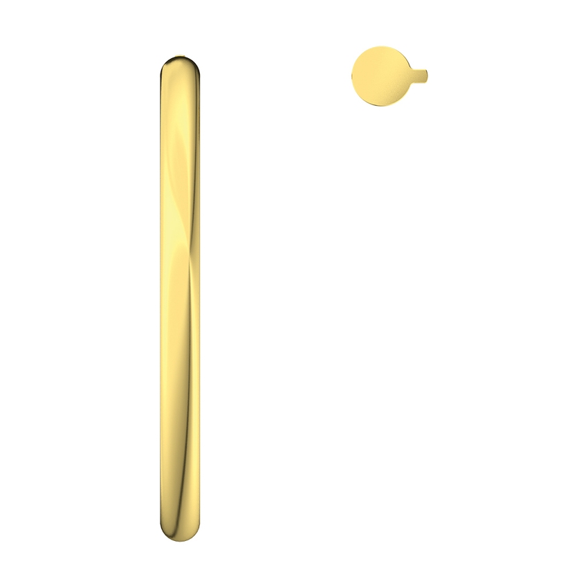 Immagine di Ideal Standard SOLOS miscelatore lavabo H.30 cm rotondo, sequenziale, a due fori, con bocca orientabile, senza scarico, finitura brushed gold A7830A2