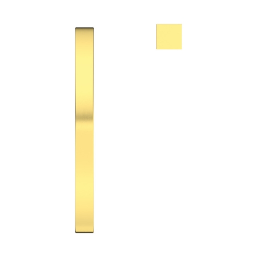 Immagine di Ideal Standard SOLOS miscelatore lavabo H.30 cm quadrato, sequenziale, a due fori, con bocca orientabile, senza scarico, finitura brushed gold A7831A2