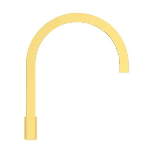Immagine di Ideal Standard SOLOS miscelatore lavabo H.30 cm quadrato, sequenziale, a due fori, con bocca orientabile, senza scarico, finitura brushed gold A7831A2
