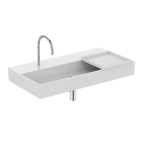 Immagine di Ideal Standard SOLOS miscelatore lavabo H.30 cm rotondo, elettronico, a un foro, con bocca orientabile, senza scarico, finitura cromo A7832AA