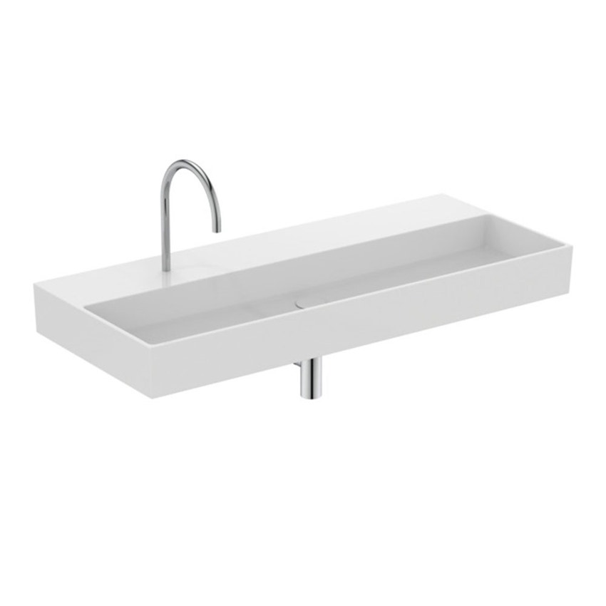 Immagine di Ideal Standard SOLOS miscelatore lavabo H.30 cm rotondo, elettronico, a un foro, con bocca orientabile, senza scarico, finitura cromo A7832AA