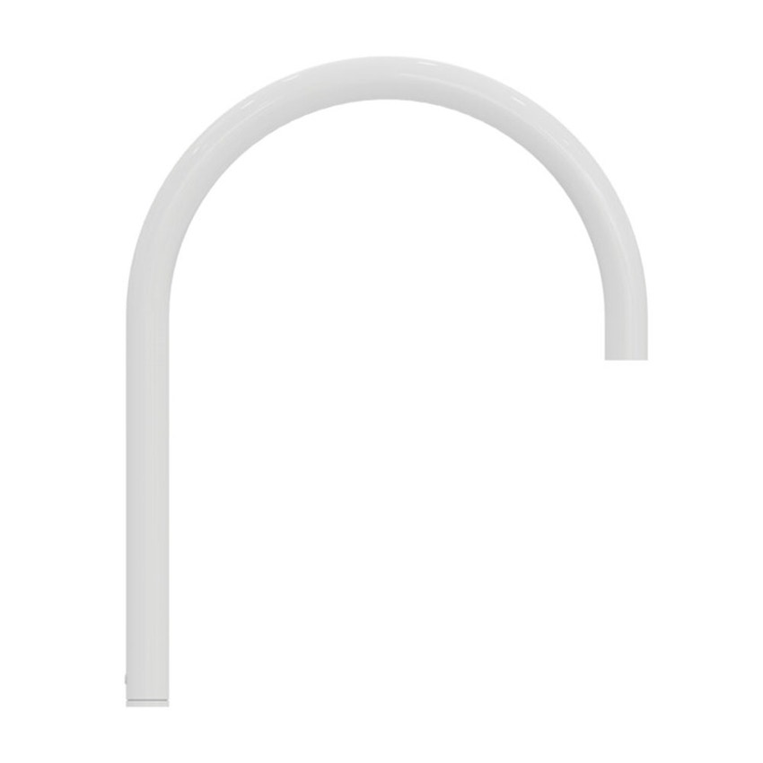 Immagine di Ideal Standard SOLOS miscelatore lavabo H.30 cm rotondo, elettronico, a un foro, con bocca orientabile, senza scarico, colore bianco finitura lucido A7832AC