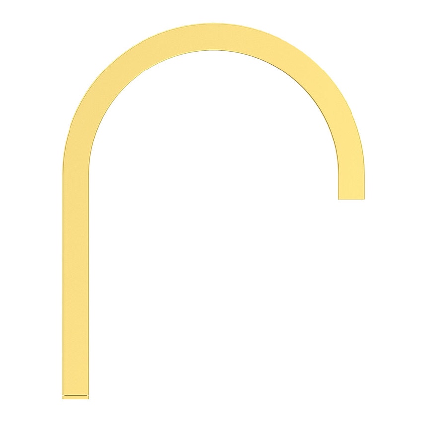 Immagine di Ideal Standard SOLOS miscelatore lavabo H.30 cm quadrato, elettronico, a un foro, con bocca orientabile, senza scarico, finitura brushed gold A7833A2