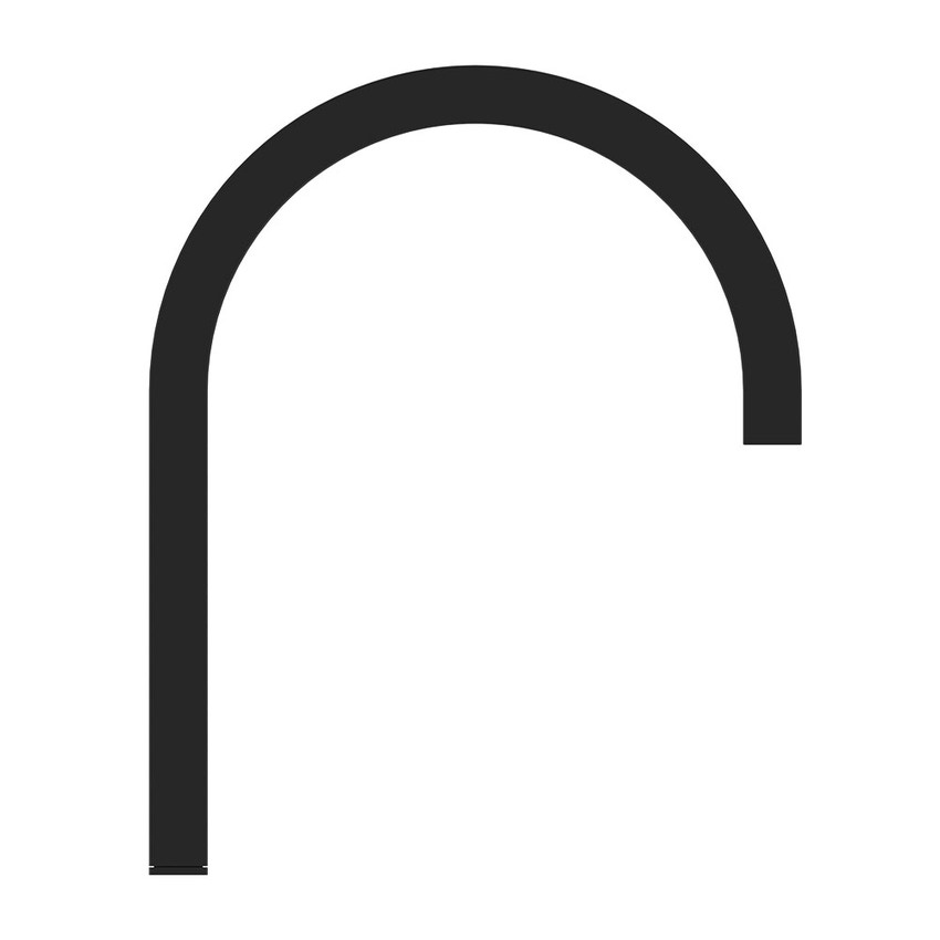 Immagine di Ideal Standard SOLOS miscelatore lavabo H.30 cm quadrato, elettronico, a un foro, con bocca orientabile, senza scarico, colore nero seta finitura opaco A7833XG