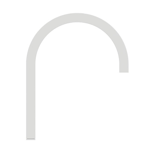 Immagine di Ideal Standard SOLOS miscelatore lavabo H.30 cm quadrato, elettronico, a un foro, con bocca orientabile, senza scarico, colore bianco finitura lucido A7833AC