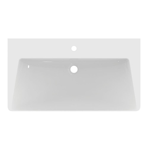 Immagine di Ideal Standard LA DOLCE VITA lavabo top L.86 cm, con foro della rubinetteria, con troppopieno, colore bianco finitura lucido E262901