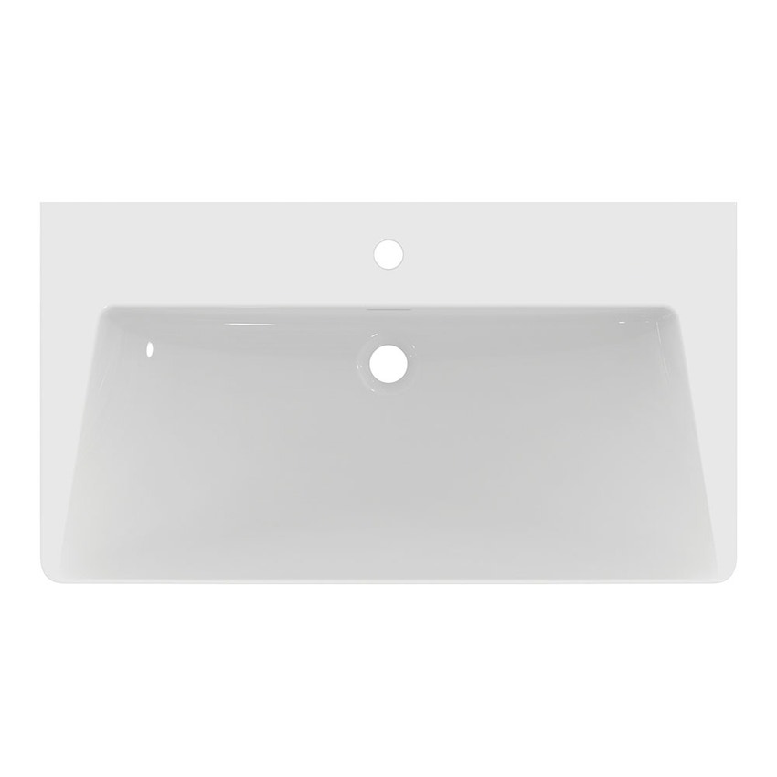 Immagine di Ideal Standard LA DOLCE VITA lavabo top L.86 cm, con foro della rubinetteria, con troppopieno, colore bianco finitura lucido E262901