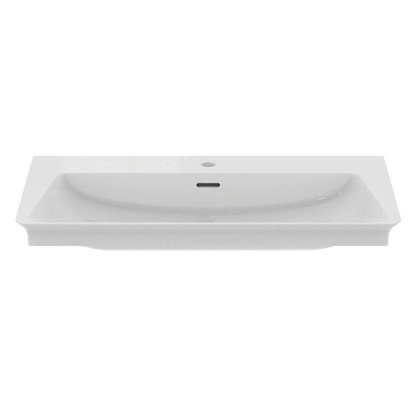 Immagine di Ideal Standard LA DOLCE VITA lavabo top L.86 cm, con foro della rubinetteria, con troppopieno, colore bianco finitura lucido E262901