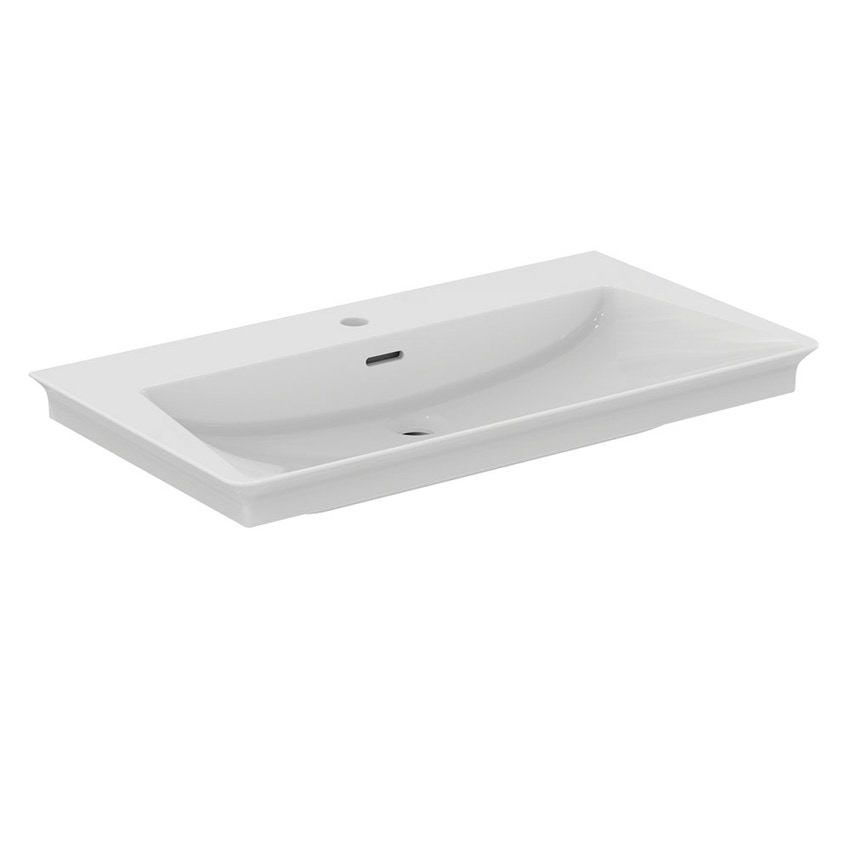 Immagine di Ideal Standard LA DOLCE VITA lavabo top L.86 cm, con foro della rubinetteria, con troppopieno, colore bianco finitura lucido E262901