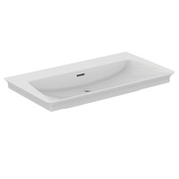 Immagine di Ideal Standard LA DOLCE VITA lavabo top L.86 cm, senza foro della rubinetteria, con troppopieno, colore bianco finitura lucido E270101