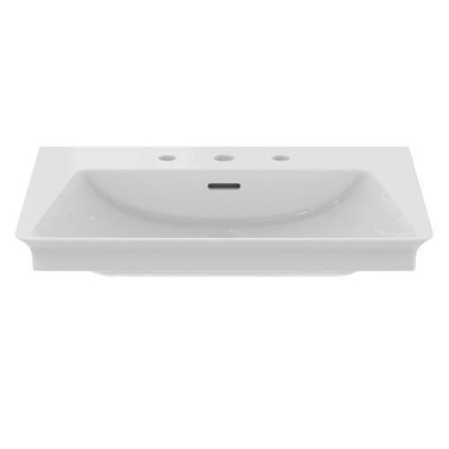 Immagine di Ideal Standard LA DOLCE VITA lavabo top L.66 cm, con 3 fori della rubinetteria, con troppopieno, colore bianco finitura lucido E267501