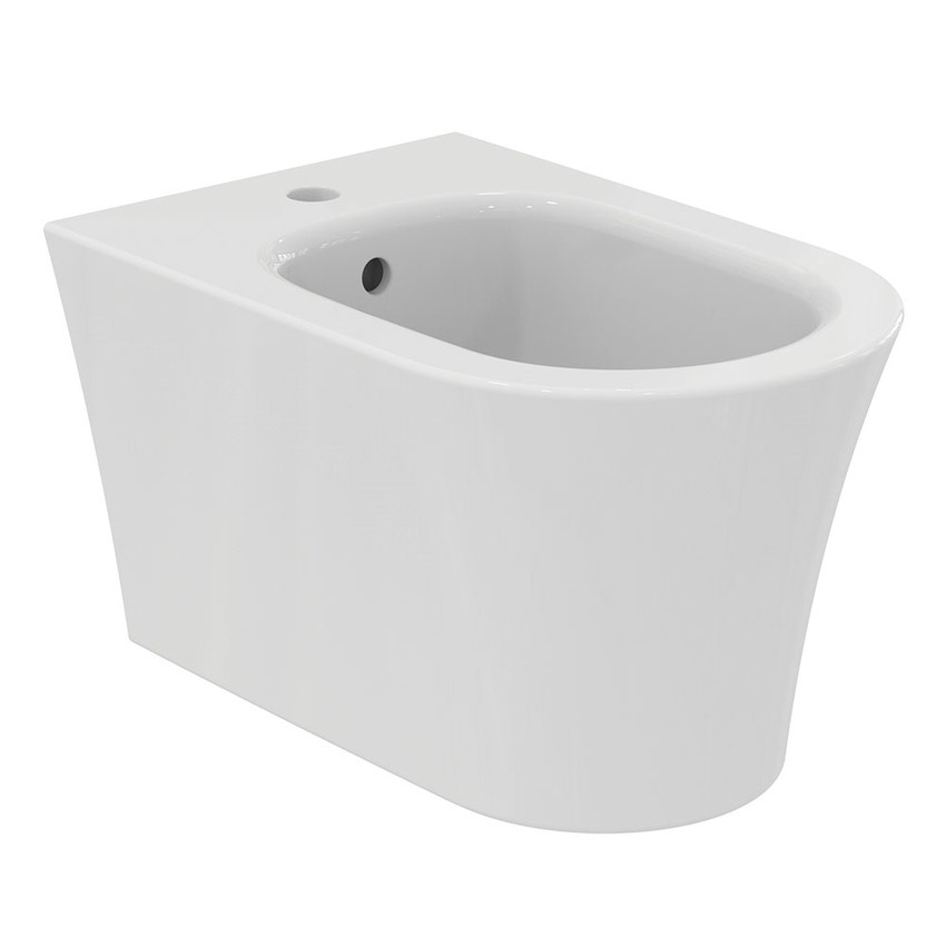 Immagine di Ideal Standard LA DOLCE VITA bidet sospeso monoforo, con foro del troppopieno, colore bianco finitura lucido E263701