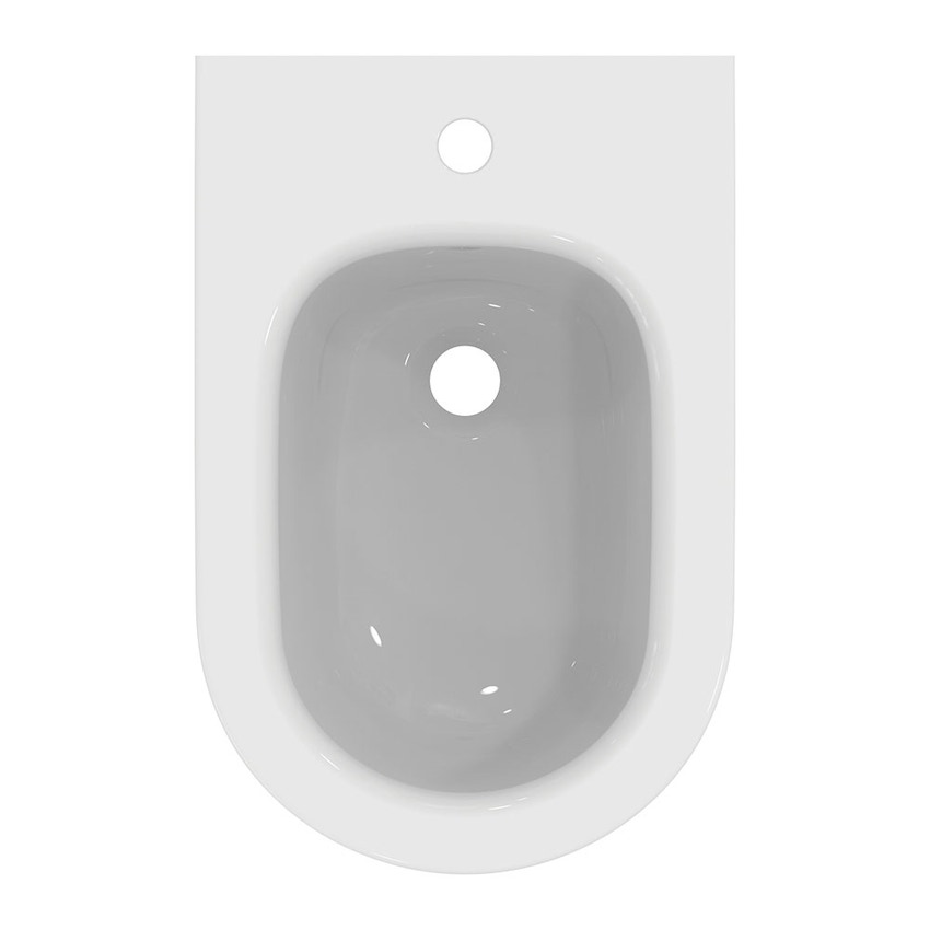 Immagine di Ideal Standard LA DOLCE VITA bidet sospeso monoforo, con foro del troppopieno, colore bianco finitura lucido E263701