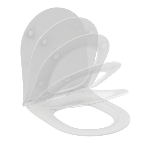 Immagine di Ideal Standard LA DOLCE VITA sedile del vaso slim, a chiusura rallentata, colore bianco finitura lucido E266701
