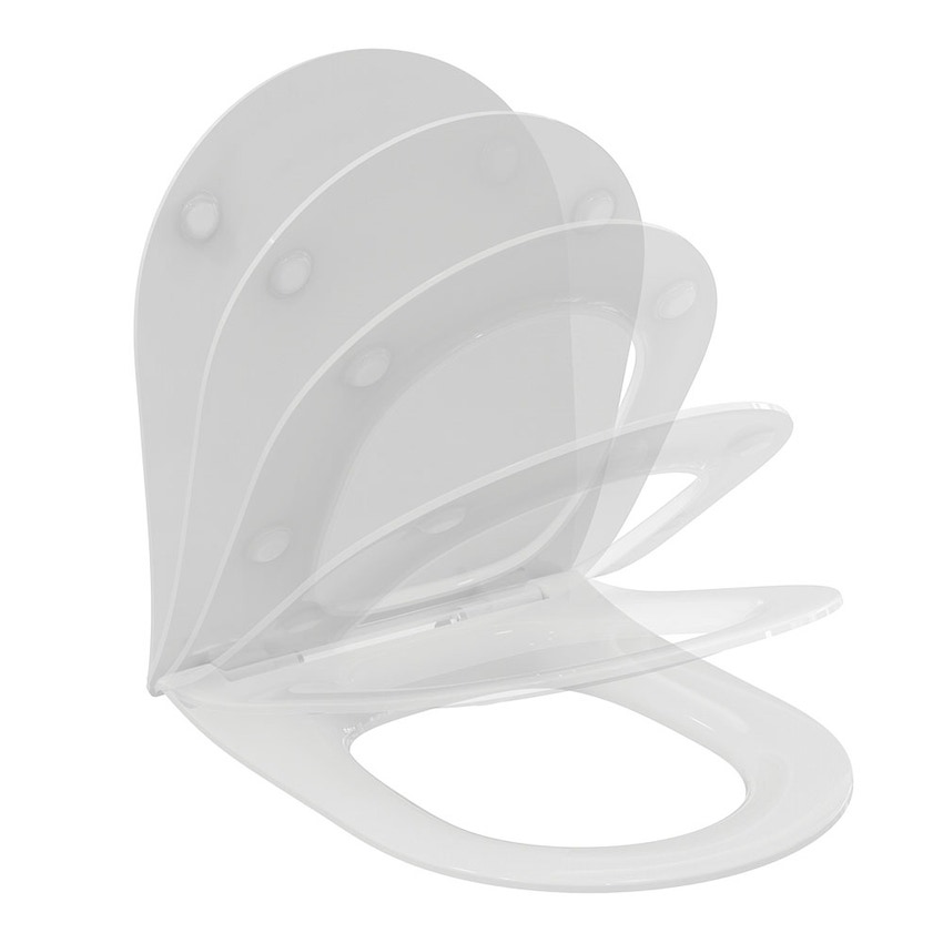 Immagine di Ideal Standard LA DOLCE VITA sedile del vaso slim, a chiusura rallentata, colore bianco finitura lucido E266701