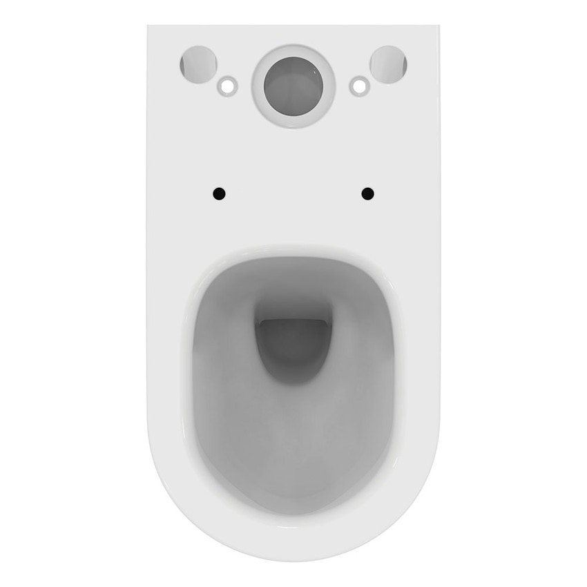 Immagine di Ideal Standard LA DOLCE VITA vaso a terra filo parete AquaBlade per cassetta, senza brida, senza sedile, colore bianco finitura lucido E264201